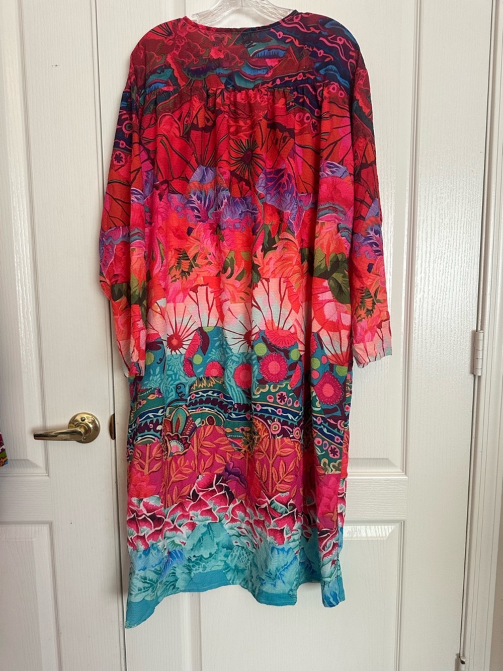 Vibrant Multicolor Floral Maxi Dress - Picture 3 of 5